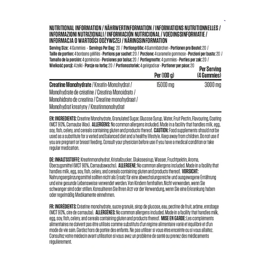 Creatine Gummies 80 Count