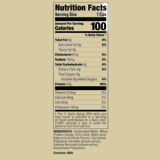 Bucked Up Lightly Carbonated Protein Drink 473ml