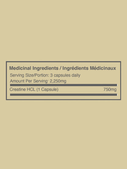Creatine HCL Capsules 120 CAPS