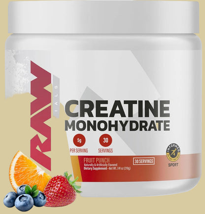 Raw Creatine Monohydrate 30 Servings