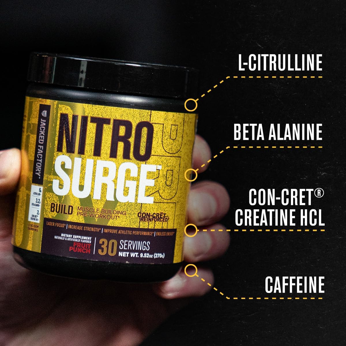 Nitrosurge Build Pre-Workout 30 Servings