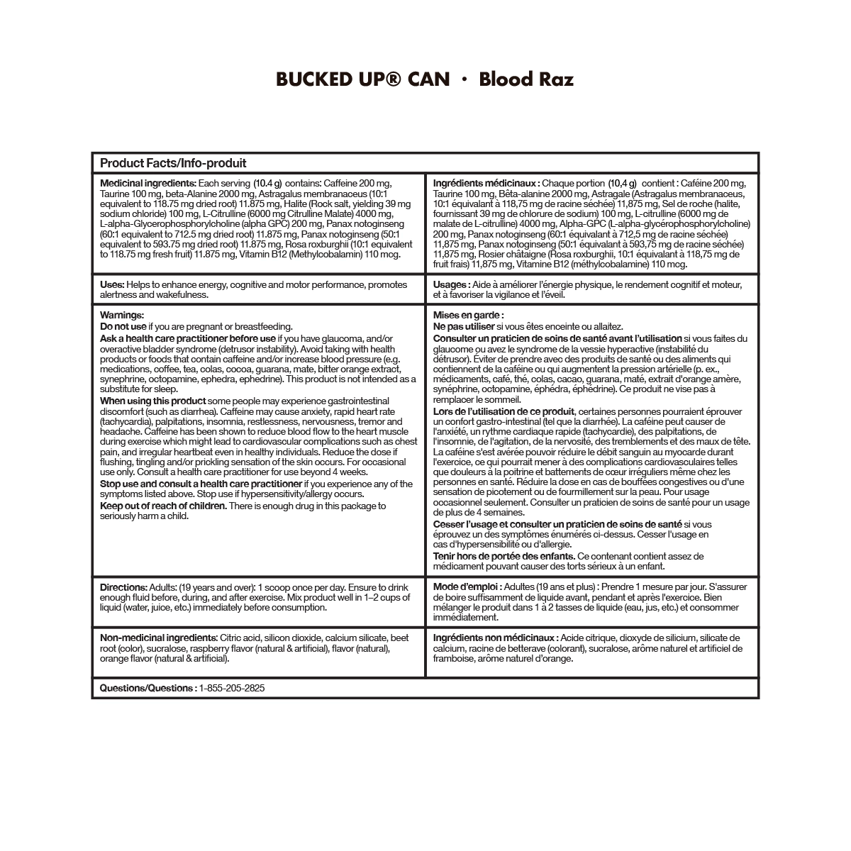 Bucked Up Pre-Workout 25 Servings