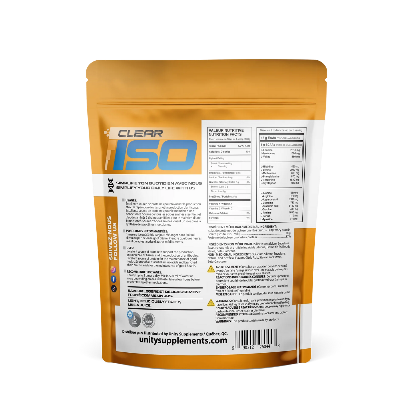 Clear ISO - Juice Protein - 410g