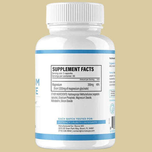 Revive Magnesium Glycinate 120 Count