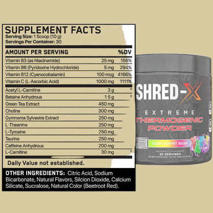 Ultimate Fat Burner Shred-X Powder 300 g