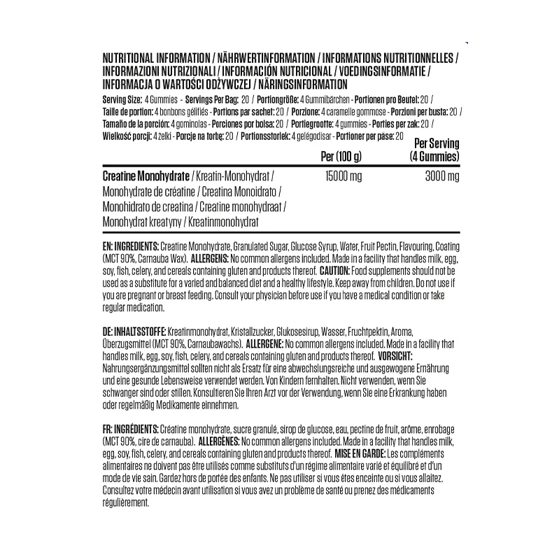 Creatine Gummies 80 Count