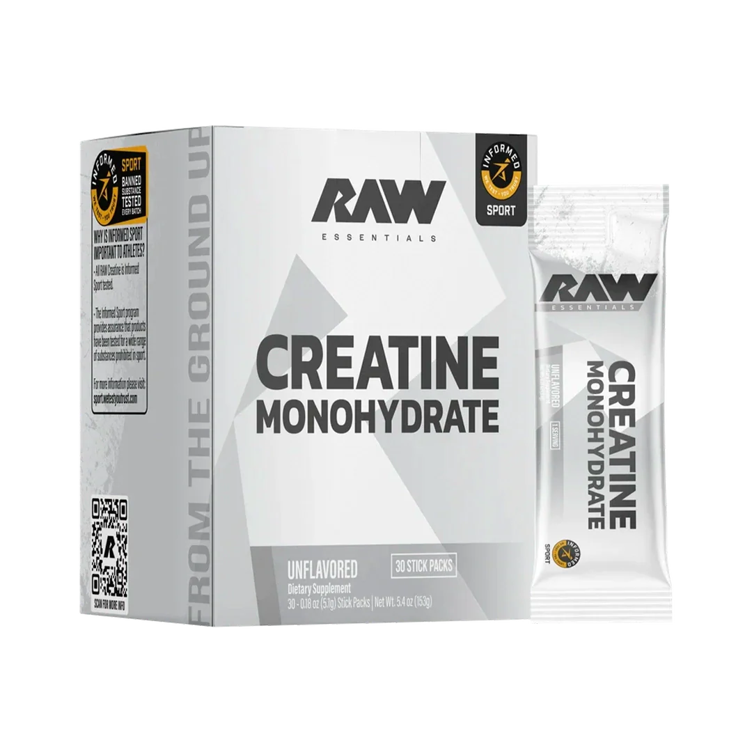 Raw Creatine Monohydrate 30 Servings
