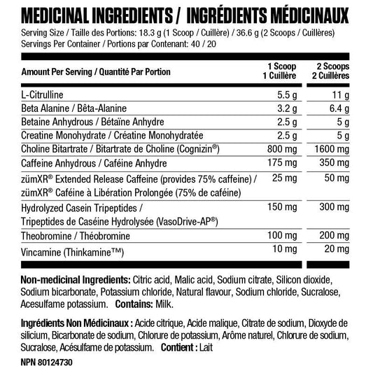 Godzilla Pre-Workout 40 Servings
