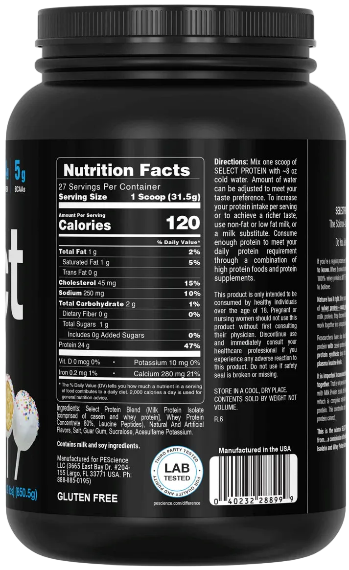 Select Protein Powder 27 Serving
